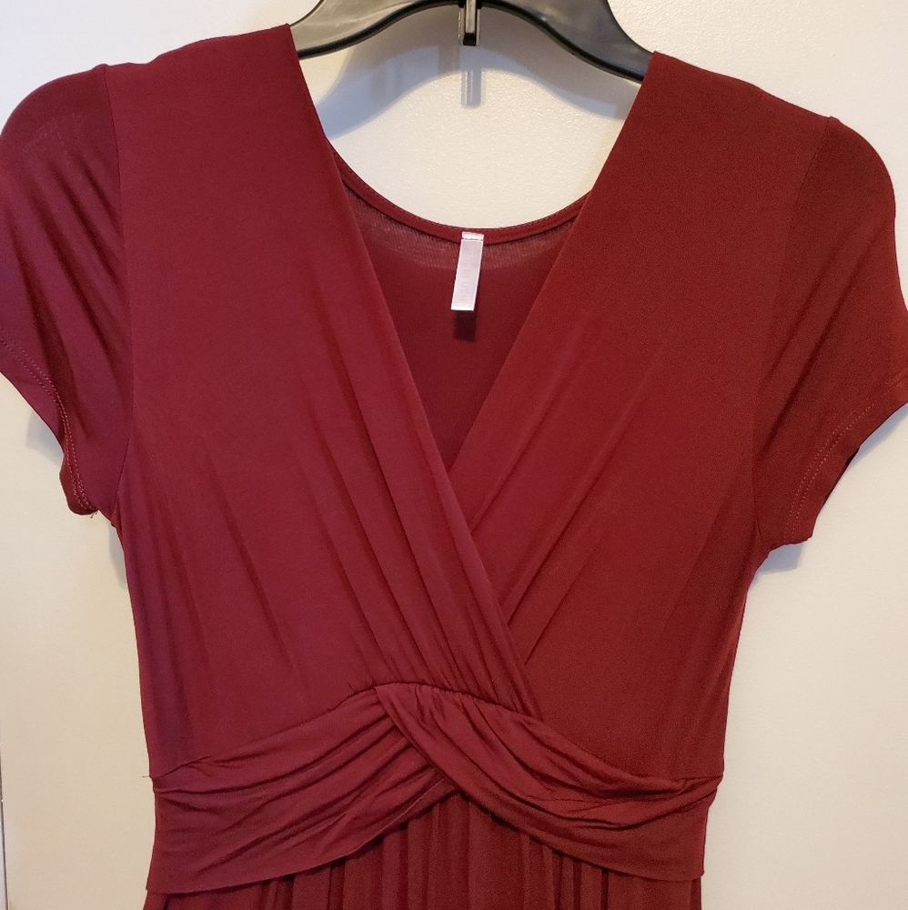 Drape Nursing/Maternity maxi dress